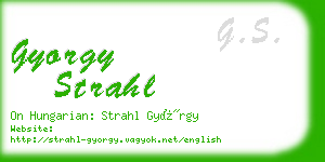 gyorgy strahl business card